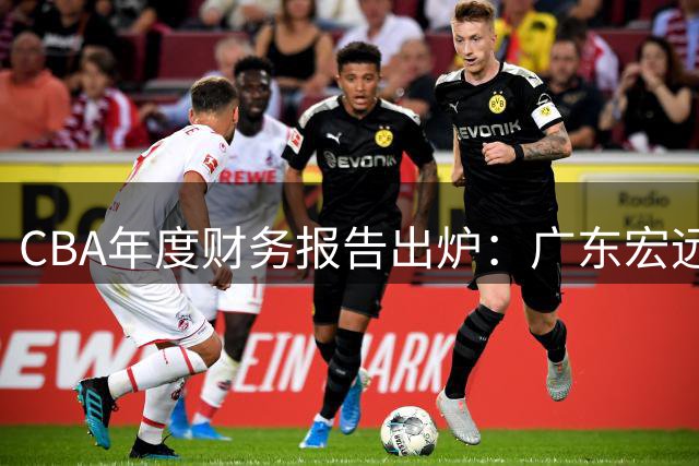 CBA年度财务报告出炉：广东宏远独占鳌头 8000万盈利领跑联盟